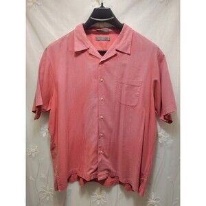 Daniel Cremieux Mens XXL Light Pink Top Work Career Casual Rugged Button Front